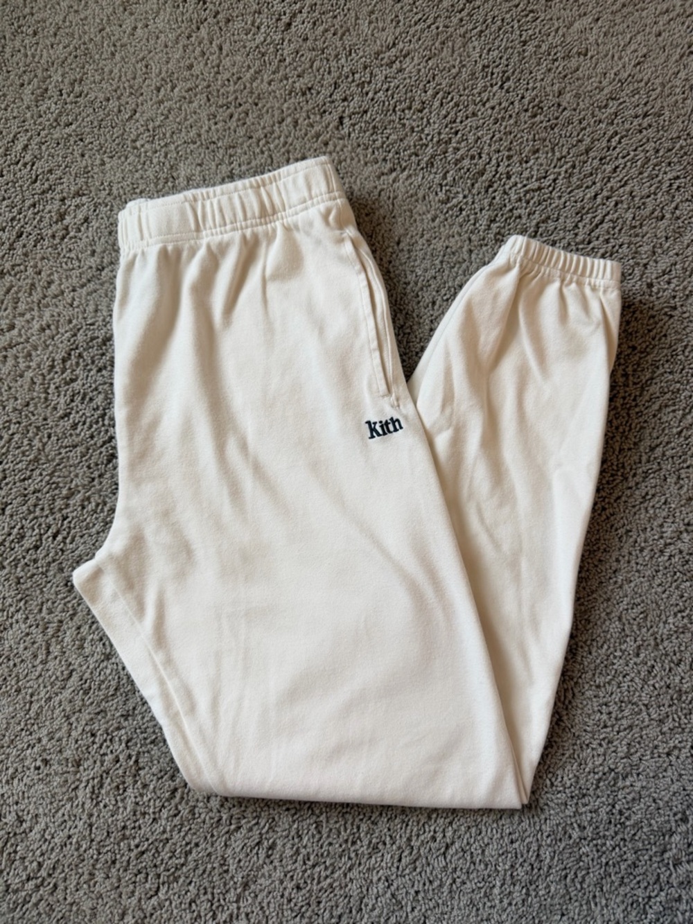Kith Women’s Cream Shain III Sweatpants - Soft Elastic Waist Joggers